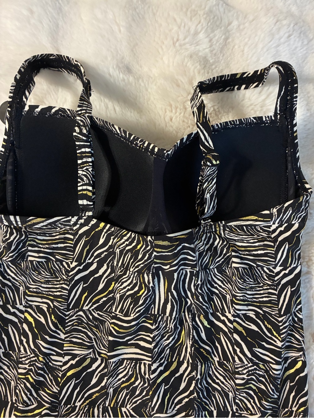 Nip Tuck Swim Size 8 Womens Animal Print One Piece Swimsuit MultifitCup NWT/0213 - Picture 4 of 11
